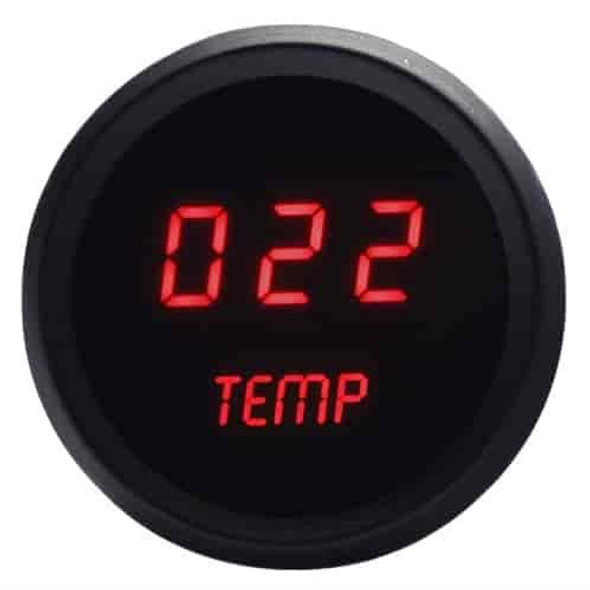 2-1/16 LED Digital Water Temp Gauge 18-255 Degr (ITLM9113R)