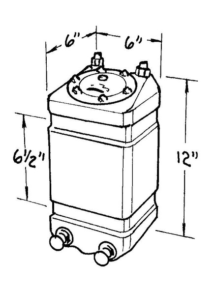 1-Gallon Pro Drag Fuel Cell (JAZ220-001-01)