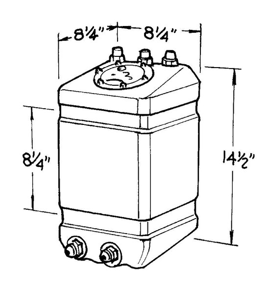 3-Gallon Pro Drag Fuel Cell (JAZ220-003-01)