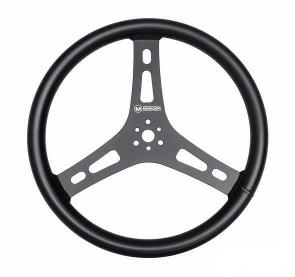 Matador Steering Wheel Black 15in Flat (JOE13550-B)