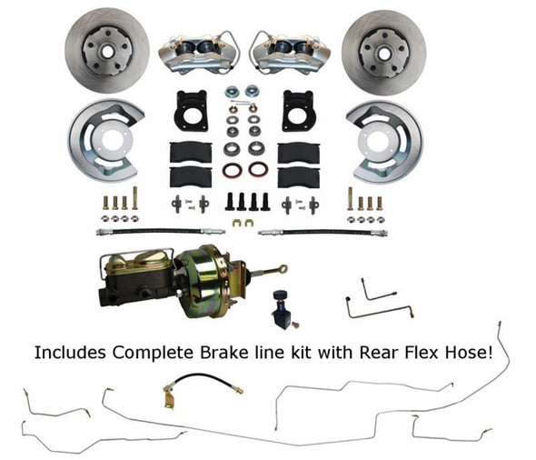 64-66 Mustang Power Conv ersion Brake Kit (LEEFC0001-H405ALK)