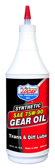 75w90 Synthetic Gear Oil 1 Qt (LUC10047)