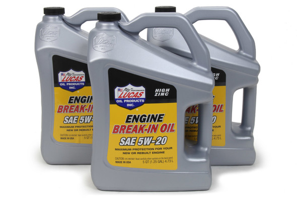 SAE 5w20 Break-In Oil Case 3 x 5 Quart (LUC11034-3)