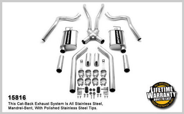 67-70 Mustang V8 Dual Exhaust Kit (MAG15816)