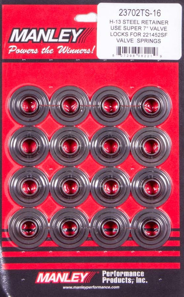 Super 7 H-13 Lwt Valve Spring Retainers (MAN23702TS-16)
