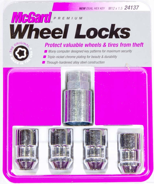 WHEEL LOCK 12MM x 1.50 CONICAL SEAT (4) (MCG24137)