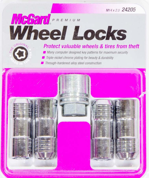 WHEEL LOCK 14MM x 2.0 CONICAL SEAT (4) (MCG24205)