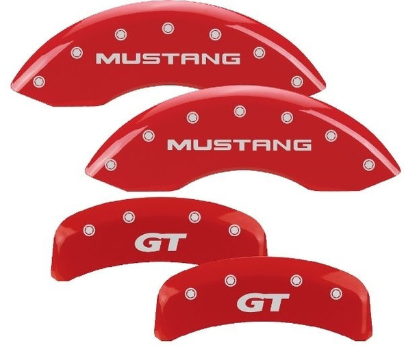 94-04 Mustang Caliper Covers Red (MGP10095SMG1RD)