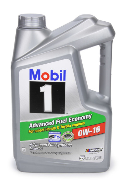 Mobil 1 Synthetic Oil 0w16 5 Quart Jug (MOB124322-1)
