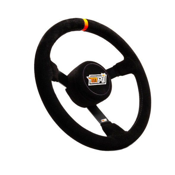 Stock Car Steering Wheel 13in Dished Suede (MPIMPI-MP-13)