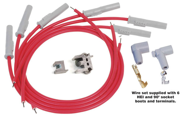 8.5MM Spark Plug Wire Set - Red (MSD31179)