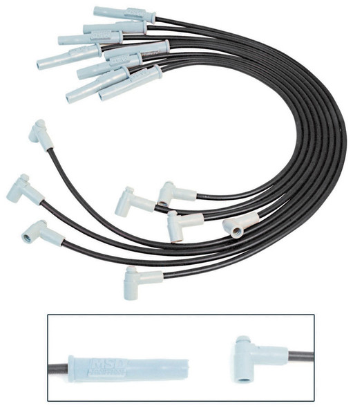 8.5MM Spark Plug Wire Set - Black (MSD31803)