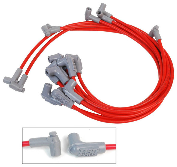 8.5MM Spark Plug Wire Set - Red (MSD35659)