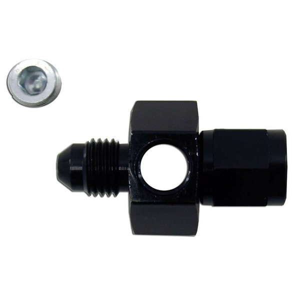 6an Swivel Gauge Adapter Fitting - Black (NXS15502)