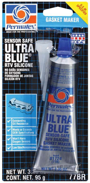 Ultra Blue Gasket Maker 3oz Carded Tube (PEX81724)