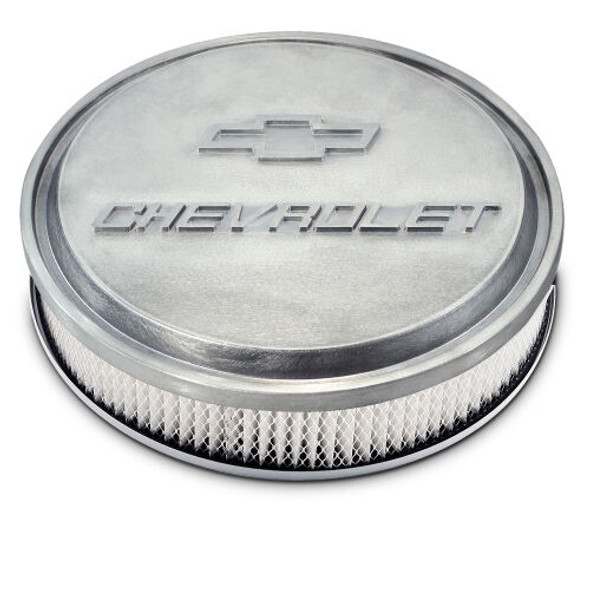 Slant Edge Air Cleaner Chevrolet/Bowtie Emblem (PFM141-837)