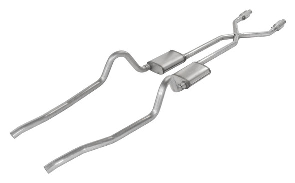 75-76 Mopar A-Body 2.5in Crossmember Back Exhaust (PYPSMA910SE)