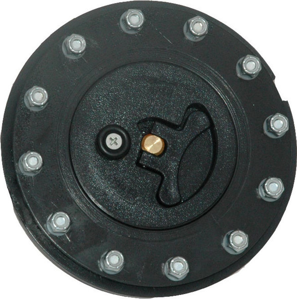 Cap Flush Mount Black Plastic 12-Bolt (RCI7030A)