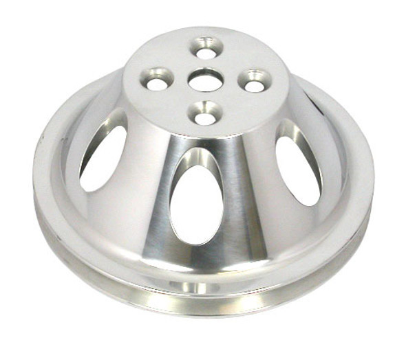 Polished Alum BBC Single Groove Water Pump Pulley (RPCR8840POL)