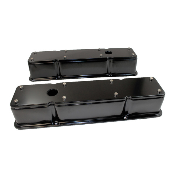 SBC Valve Covers Tall 2 Piece Black (RPCR9769BK)