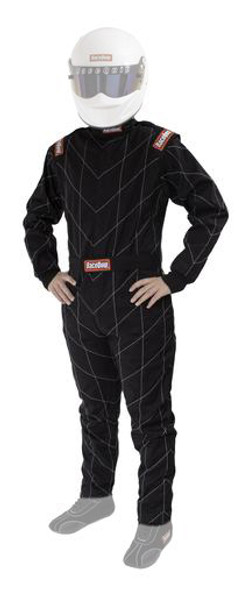 Suit Chevron Black Large SFI-1 (RQP130905)