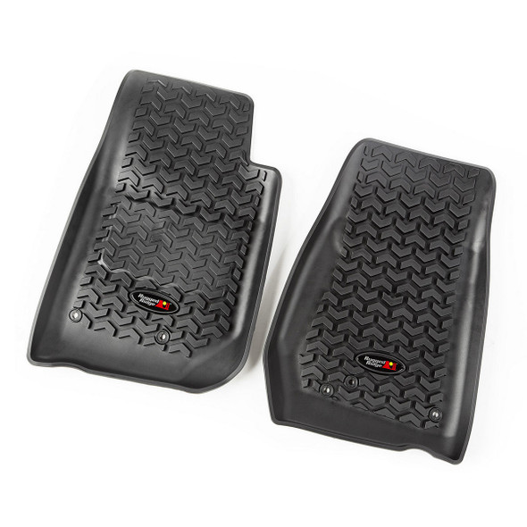 Floor Liners Front Black 14-18 Jeep Wrangler (RUG12920.03)