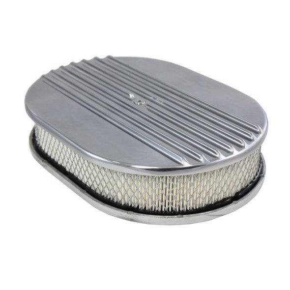 Air Cleaner Kit 12in X 2in Oval Half Finned Top (SPC6490)