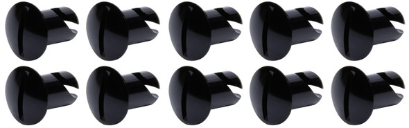 Oval Head Dzus Buttons .500 Long 10 Pack Black (TIP8102)