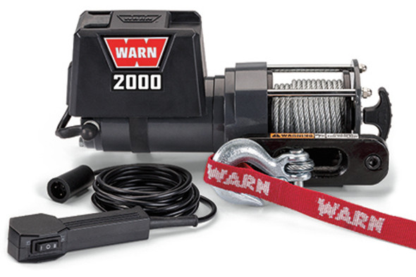 DC2000 Winch 2000lb w/Hawse Fairlead (WAR92000)