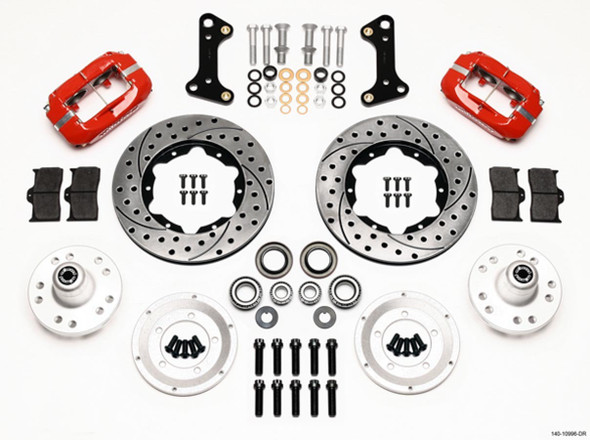 HD Front Brake Kit 67-72 Camaro/Nova Drilled (WIL140-10996-DR)