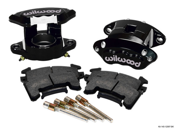 Front Caliper Kit D154/ Metric GM Blk Powdercoat (WIL140-12097-BK)