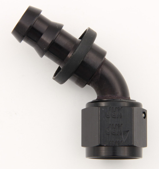 #6 60 Deg Push-On Hose End Black (XRP236006BB)