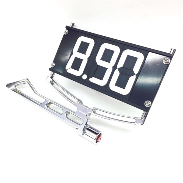 Chrome Dragster Dial In Board Bracket - Angled - Flip-A-Dial & Tail Light