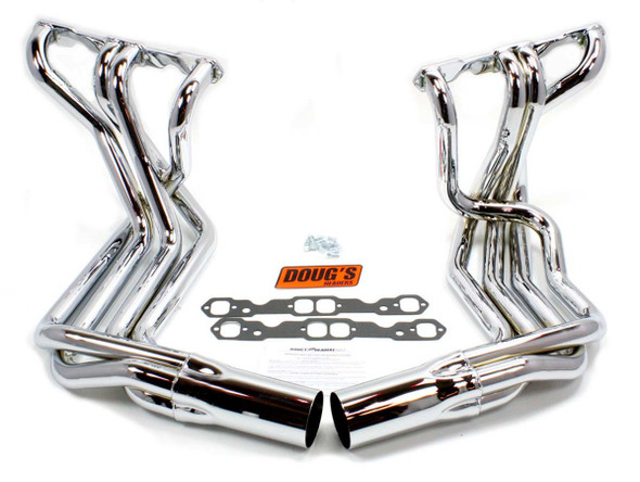 SBC Side Mount Headers - Chrome - 63-82 Vette (DGHD380-C)