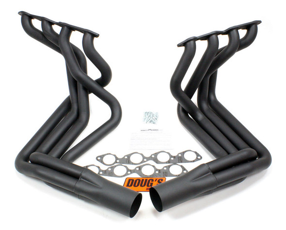 BBC Side Mount Headers - Black - 63-82 Vette (DGHD381-B)