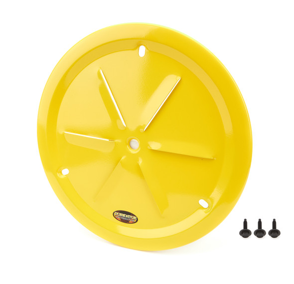 Wheel Cover Louver Vent Alum Bolt 15in Yellow (DOM1031-B-YE)
