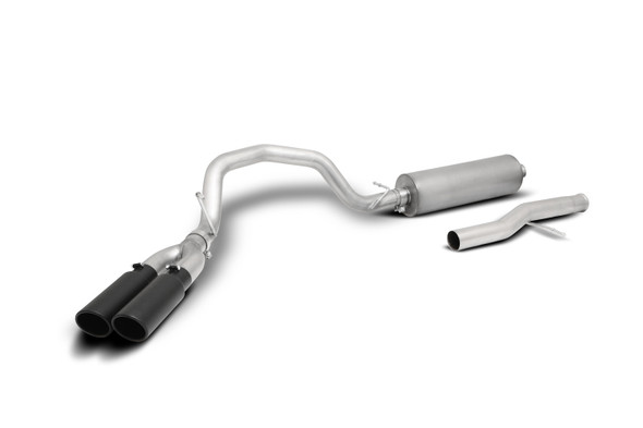 Black Elite Cat-Back Dua l Sport Exhaust System (GIB65694B)