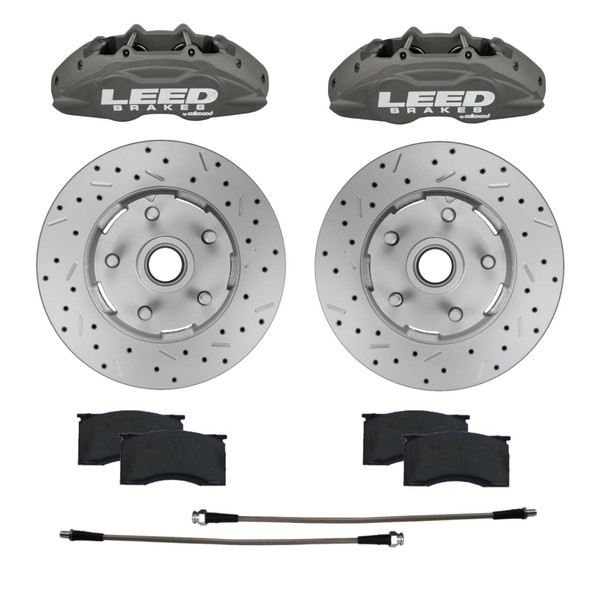 64 - 67 Mustang Brake Caliper/Pad/Rotor Kit (LEECC0005RKX)