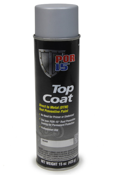 Top Coat Silver 15oz Aerosol (POR46018)