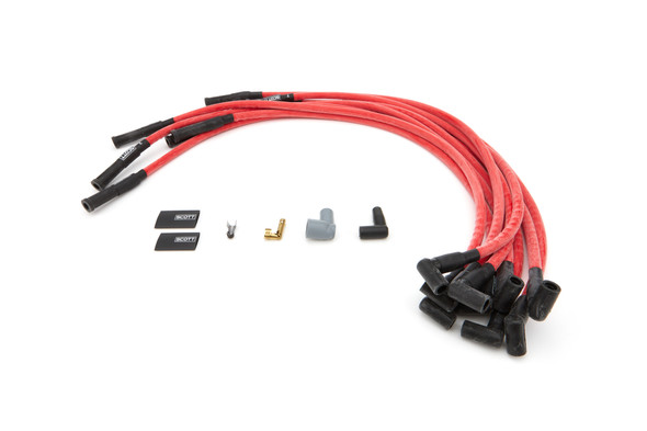 SBC Spark Plug Wire Set 180-Degree - Red (SPWCH-421-2)