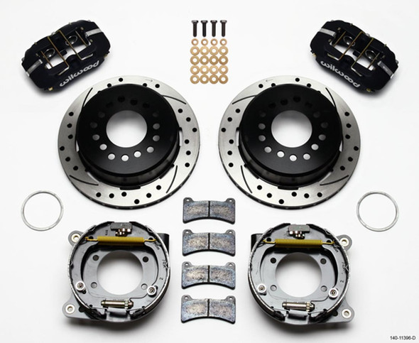 Brake Kit Rear Disc/Drum Mustang 8.85 (WIL140-11396-D)