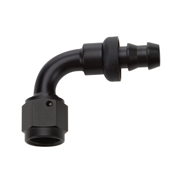 Pushlock Hose End Black 90 Deg Elbow -4 (ALL49451)