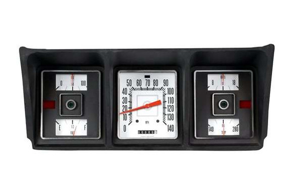 73-79 Ford P/U Gauge Set White (CLAFT73W)