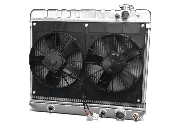 Radiator w/Fans C-10 Trk LS 63-66 Auto Trans Raw (DEW32-6139017A)