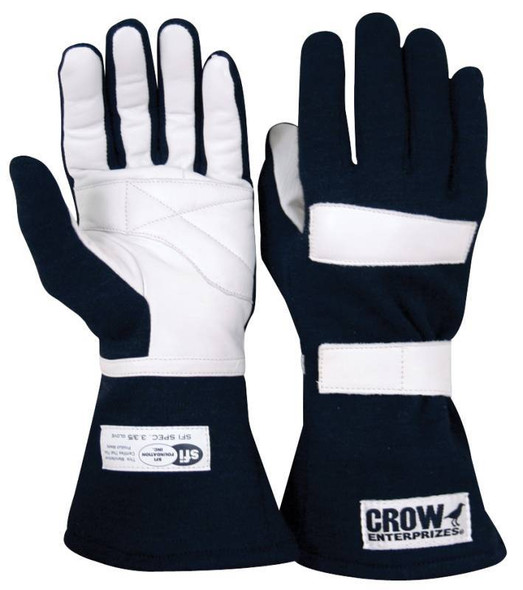 Junior Driving Gloves Black Medium SFI-3.3/5 (CRW11674)