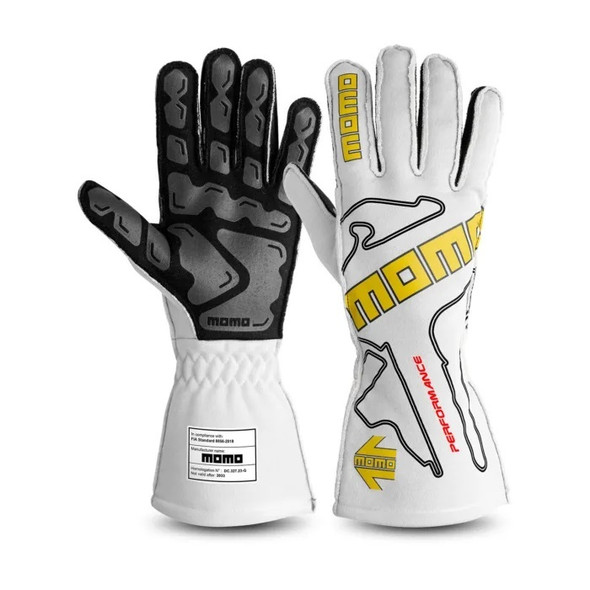 Gloves Peformance White Small 09 FIA (MOMGUPERFOWHT09)