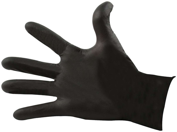 Nitrile Gloves Black Medium (ALL12024)