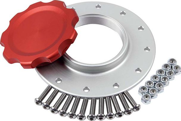 Fuel Cell Cap and Bung RCI/JAZ 12-bolt Red (ALL40133)