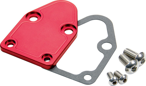 SBC F/P Block Off Plate Red (ALL40302)