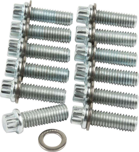 Intake Bolt Kit SBC 12PT 12pk (ALL87010)